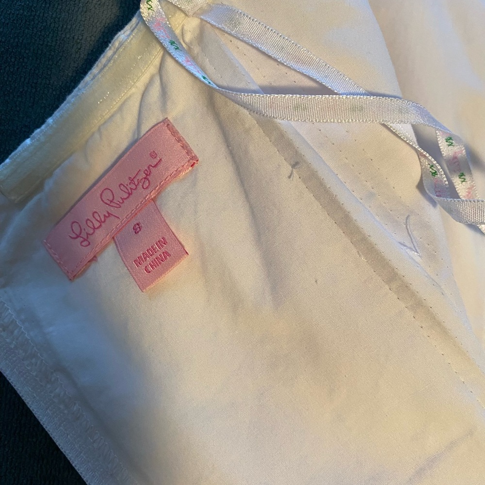 Lilly Pulitzer White Ribbon Detail Garment - Picture 3 of 4
